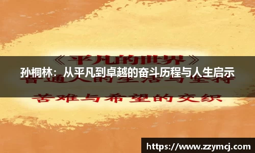 孙桐林：从平凡到卓越的奋斗历程与人生启示