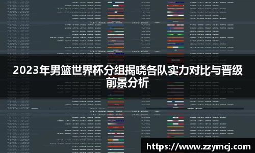 2023年男篮世界杯分组揭晓各队实力对比与晋级前景分析
